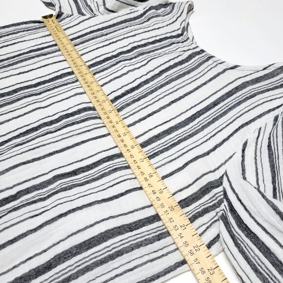 Bryn Walker Womens Boat Neck Shift Dress Size L Cotton Gauze Stripe 3/4 Sleeve - Picture 6 of 12